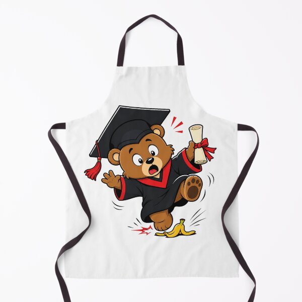 Item preview, Funny Graduation Bear – Cute Graduate Slipping on Banana Peel designed and sold by Nubian Style.