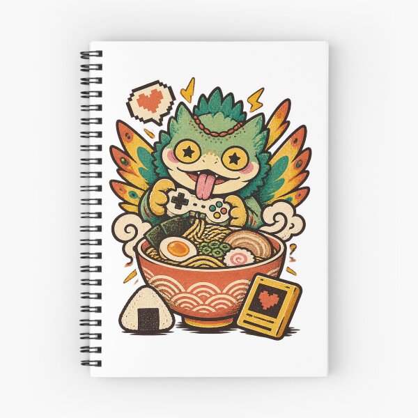 Item preview, Vintage Pukei Pukei Ramen Bowl Illustration with Retro Style designed and sold by Milk McLactose.