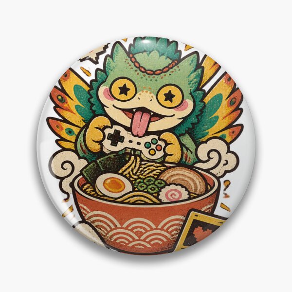Item preview, Vintage Pukei Pukei Ramen Bowl Illustration with Retro Style designed and sold by Milk McLactose.
