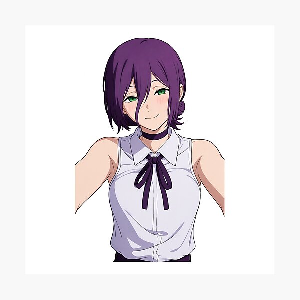 Item preview, Reze White Blouse Portrait designed and sold by Migi-Desu.