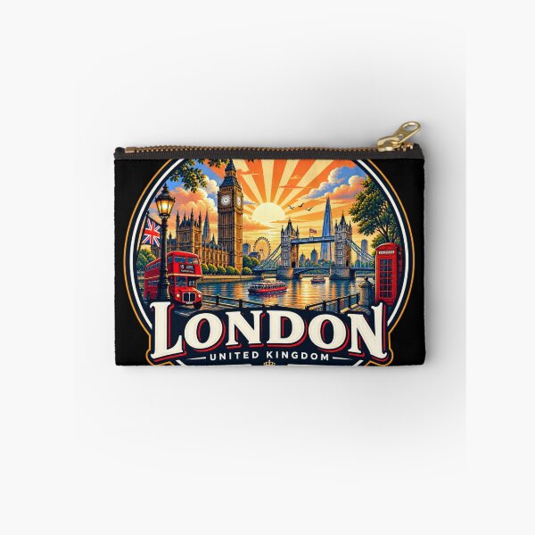 Item preview, London England Vintage Travel Poster designed and sold by timiparkerart.
