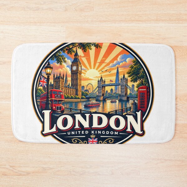 Item preview, London England Vintage Travel Poster designed and sold by timiparkerart.