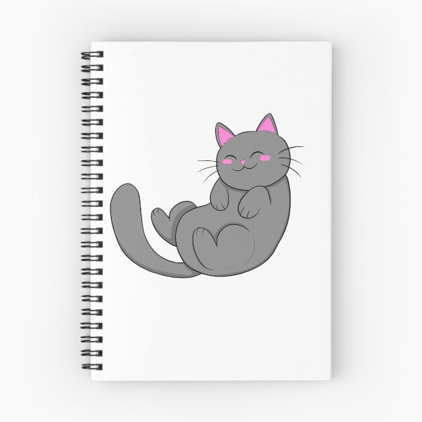 Item preview, Cute Gray Cat with Pink Ears - Kawaii Cat Lover Design designed and sold by kreature56.