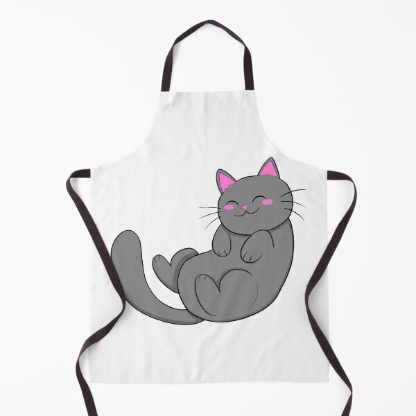 Item preview, Cute Gray Cat with Pink Ears - Kawaii Cat Lover Design designed and sold by kreature56.