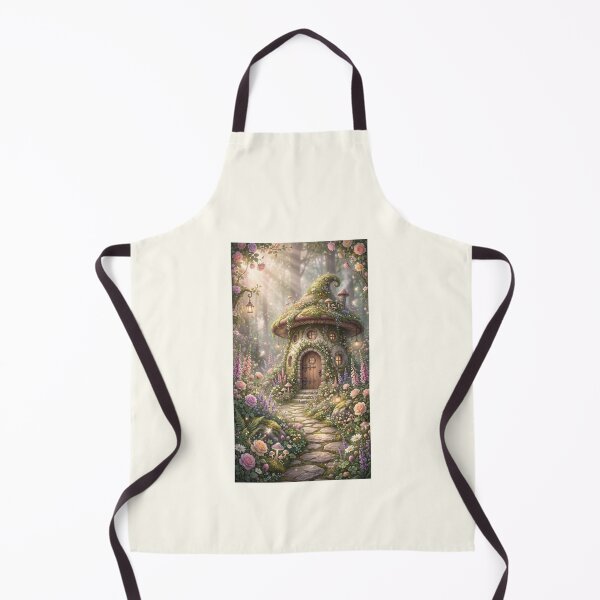 Item preview, Dreamy Fairy House Floral Garden Illustration designed and sold by Itsheartshop.