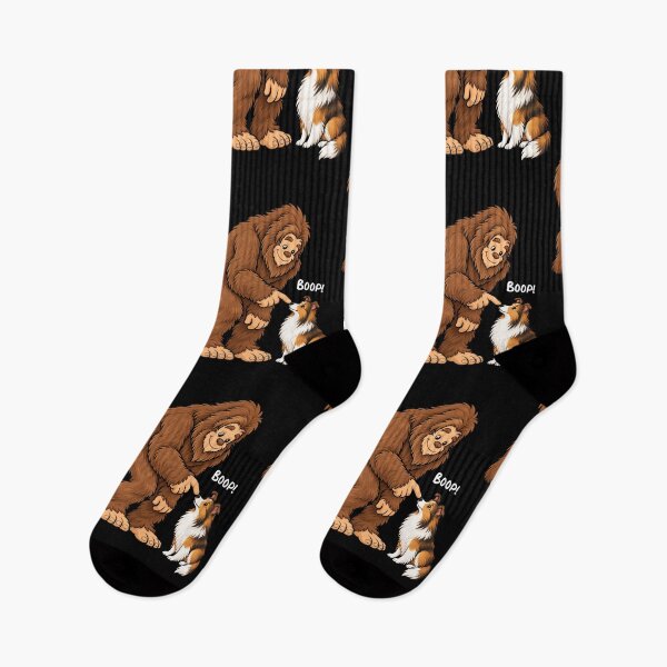 Item preview, Bigfoot and Shetland Sheepdog Boop Fun Design Sasquatch designed and sold by rafaeltto.