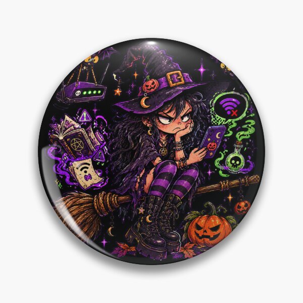 Item preview, Witch’s Wi-Fi Problem designed and sold by BiaSMartins.