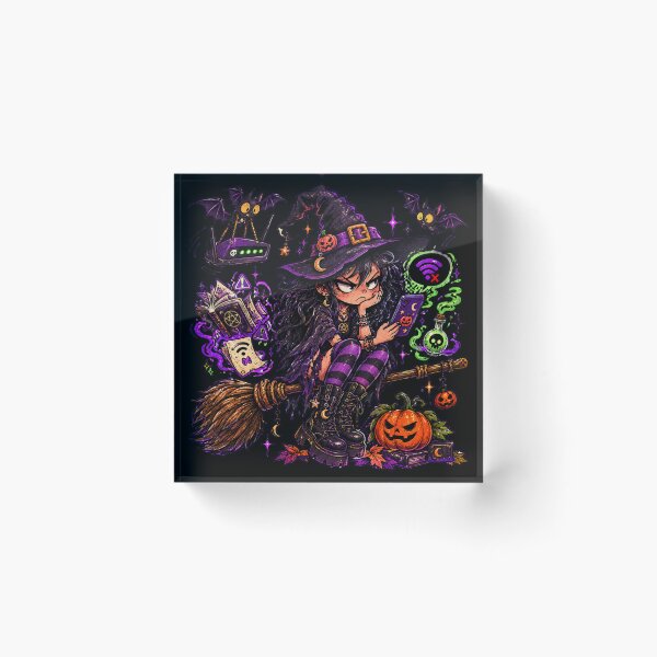Item preview, Witch’s Wi-Fi Problem designed and sold by BiaSMartins.