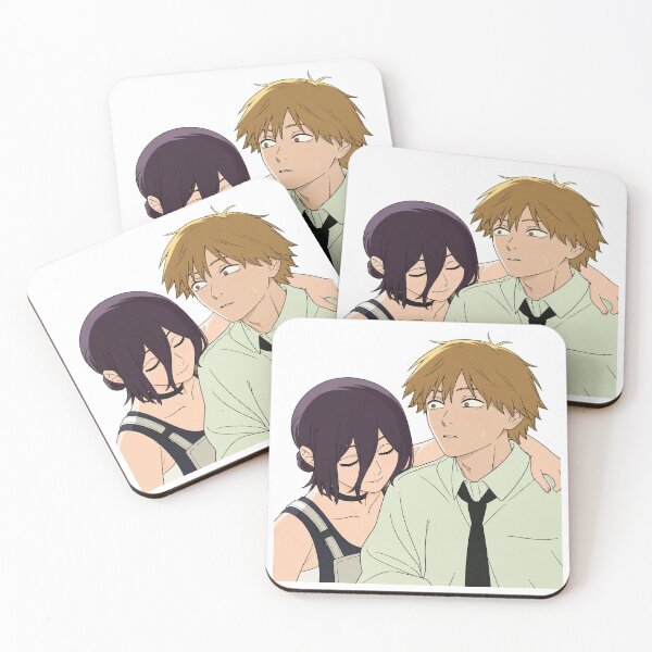 Item preview, Reze Leaning on Denji designed and sold by Migi-Desu.