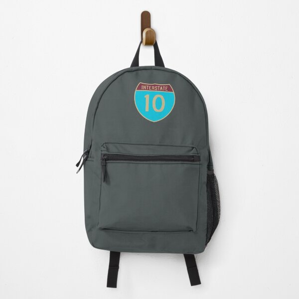 Item preview, I-10 Interstate Sign in Turquoise, Garnet, and Gold designed and sold by Karate Octopus.