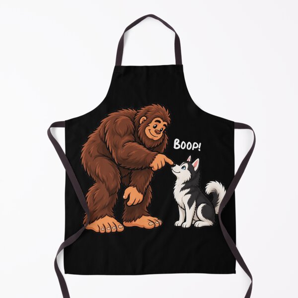 Item preview, Bigfoot and Siberian Husky Boop Fun Design Sasquatch designed and sold by rafaeltto.