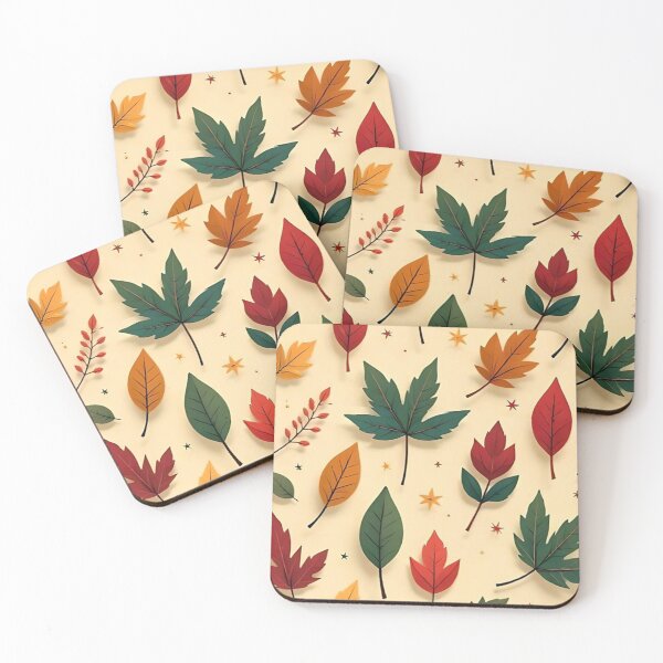 Item preview, Colorful Autumn Leaves Seamless Pattern designed and sold by LYAN-STORE.