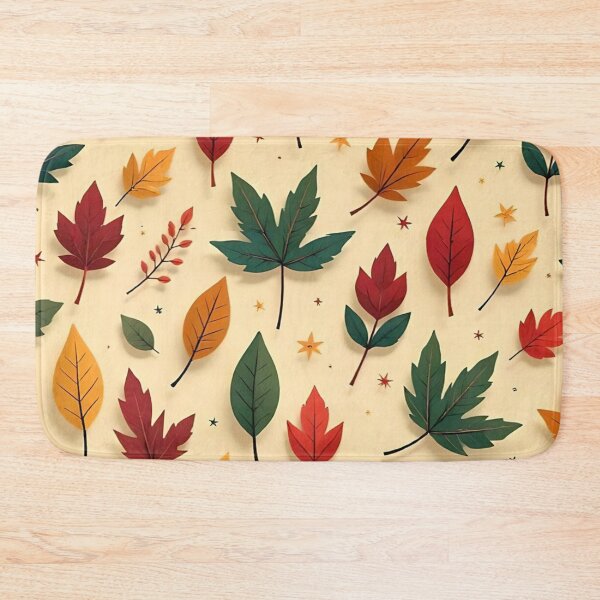 Item preview, Colorful Autumn Leaves Seamless Pattern designed and sold by LYAN-STORE.