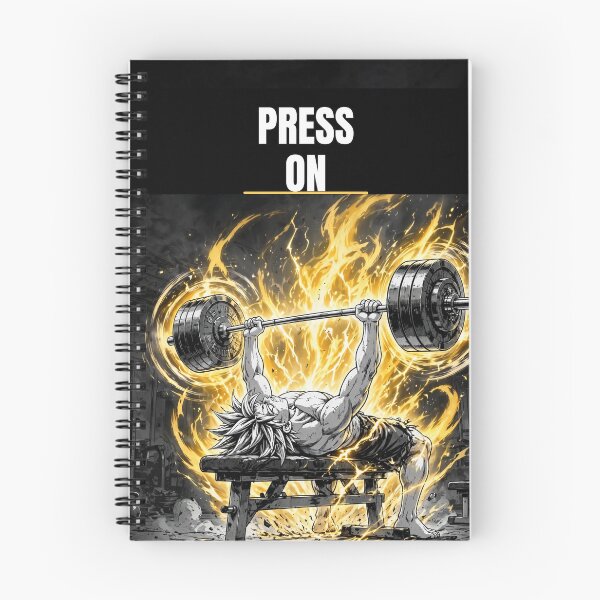 Item preview, Press On: Black and White Anime Bench Press Art designed and sold by Tonioverse.