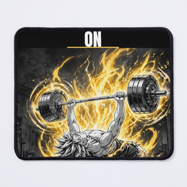 Item preview, Press On: Black and White Anime Bench Press Art designed and sold by Tonioverse.