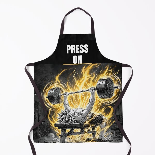 Item preview, Press On: Black and White Anime Bench Press Art designed and sold by Tonioverse.