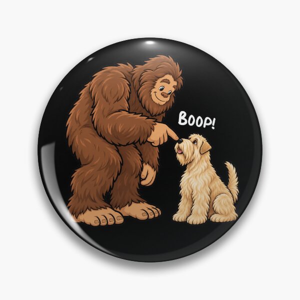 Item preview, Bigfoot and Soft Coated Wheaten Terrier Boop Fun Design Sasquatch designed and sold by rafaeltto.