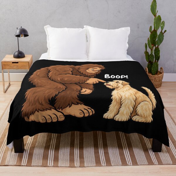 Item preview, Bigfoot and Soft Coated Wheaten Terrier Boop Fun Design Sasquatch designed and sold by rafaeltto.