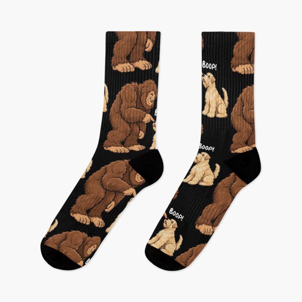 Item preview, Bigfoot and Soft Coated Wheaten Terrier Boop Fun Design Sasquatch designed and sold by rafaeltto.