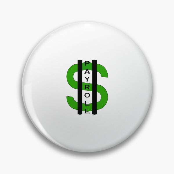 Item preview, Payroll Logo Dollar Sign - White designed and sold by PayrollTheBand.