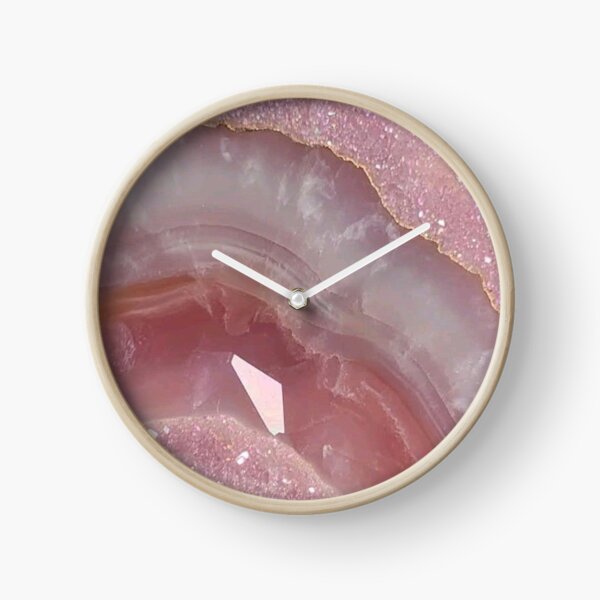 Item preview, Geoda de cristal de cuarzo rosa con vetas doradas designed and sold by LYAN-STORE.