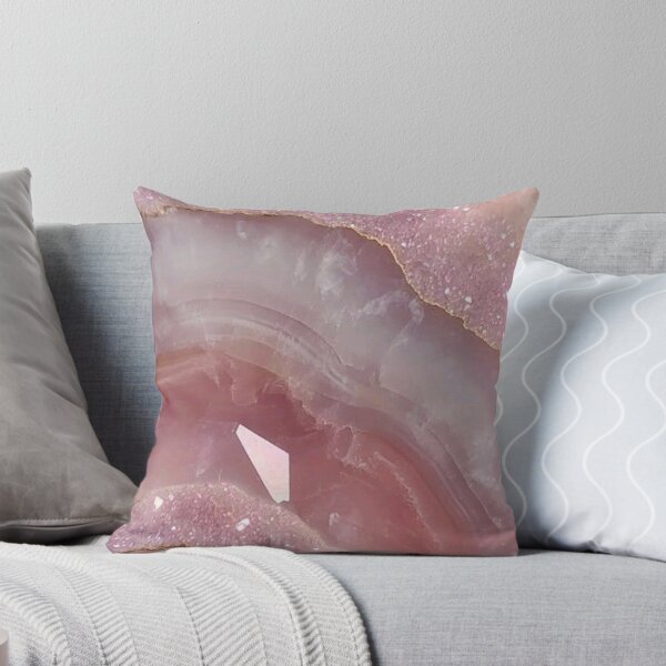 Item preview, Pink Quartz Crystal Geode Texture with Gold Veins designed and sold by LYAN-STORE.
