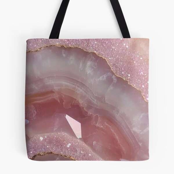 Item preview, Pink Quartz Crystal Geode Texture with Gold Veins designed and sold by LYAN-STORE.