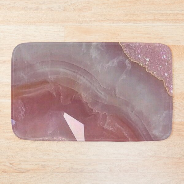 Item preview, Pink Quartz Crystal Geode Texture with Gold Veins designed and sold by LYAN-STORE.