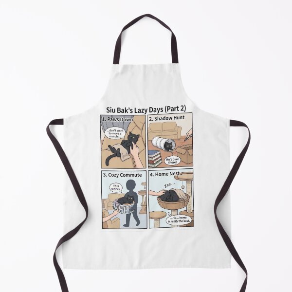 Item preview, Funny Black Cat Comic - Siu Bak’s Lazy Days Home Is The Best designed and sold by PetalsPaws.