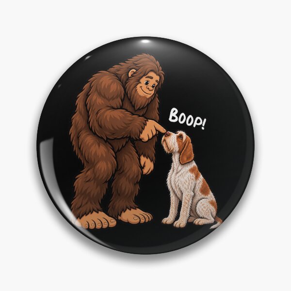 Item preview, Bigfoot and Spinone Italiano Boop Fun Design Sasquatch designed and sold by rafaeltto.