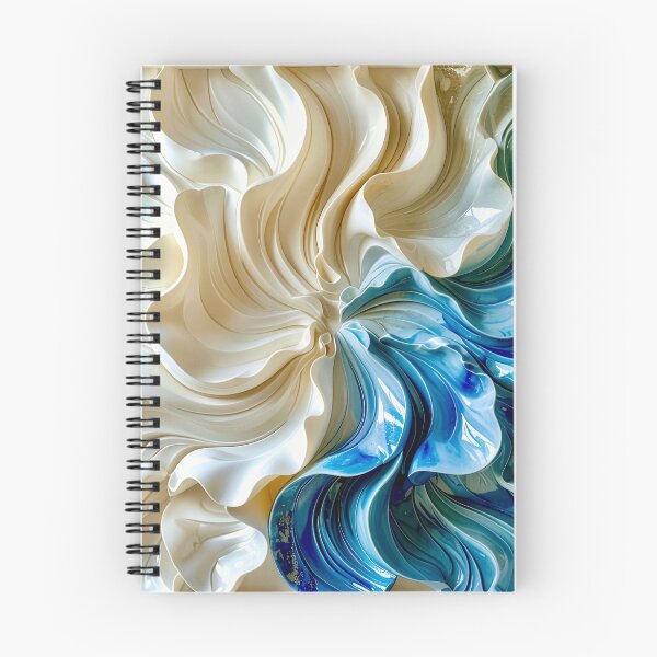 Item preview, Sculptural Sapphire and Cream Geometric Relief designed and sold by Vicky Brago-Mitchell®.