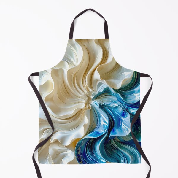 Item preview, Sculptural Sapphire and Cream Geometric Relief designed and sold by Vicky Brago-Mitchell®.