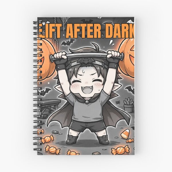 Item preview, Lift After Dark: Cute Vampire Halloween Gym Shirt designed and sold by Tonioverse.