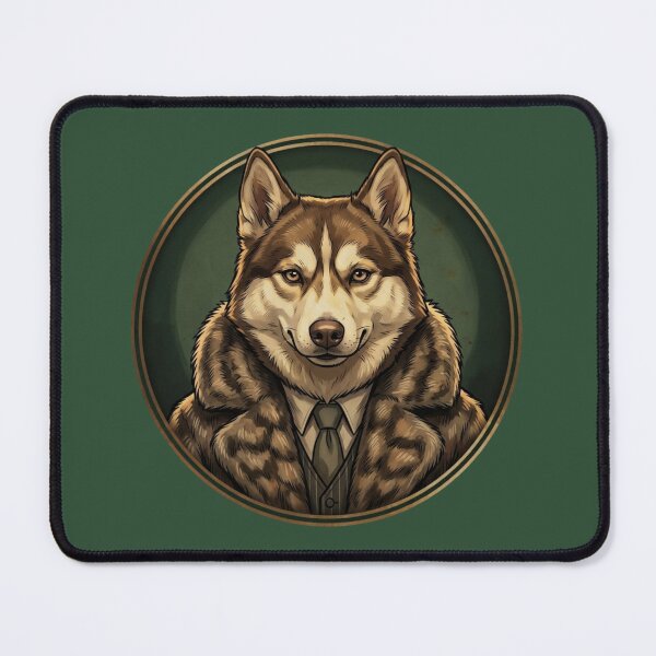 Item preview, a Brown female Husky as a 1920s speakeasy gangster designed and sold by 123ks.