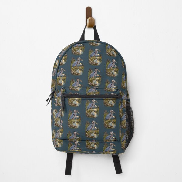 Item preview, Great Blue Heron Fishing at Mountain Sunrise designed and sold by BROHLine Studio.
