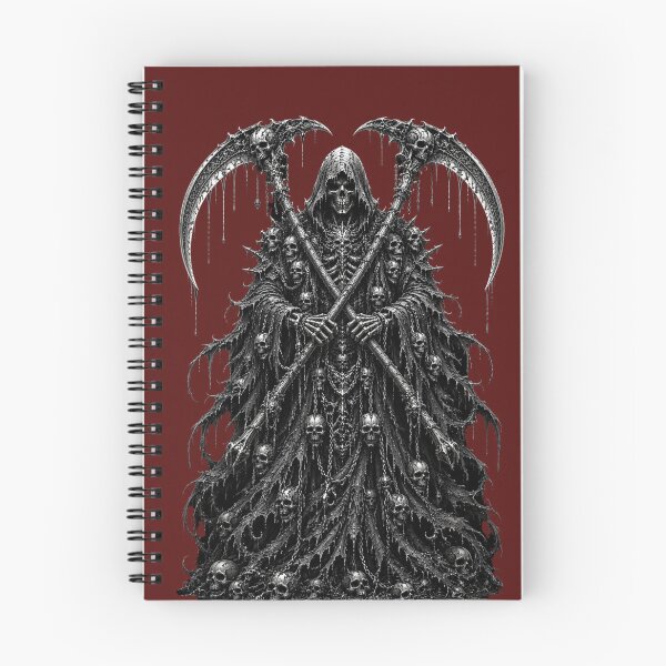 Item preview, Twin Scythe Grim Reaper - Dual Death - Gothic Horror Art designed and sold by SKELORRA.