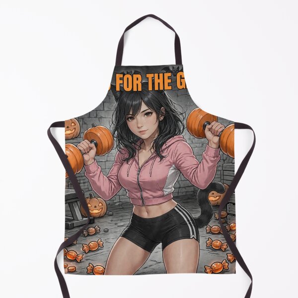 Item preview, Curls for the Ghouls: Curvy Cat Woman Halloween Gym Shirt designed and sold by Tonioverse.