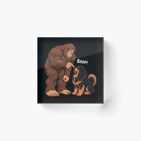 Item preview, Bigfoot and Tibetan Mastiff Boop Fun Design Sasquatch designed and sold by rafaeltto.