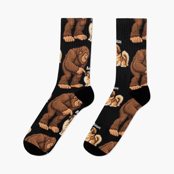 Item preview, Bigfoot and Tibetan Spaniel Boop Fun Design Sasquatch designed and sold by rafaeltto.