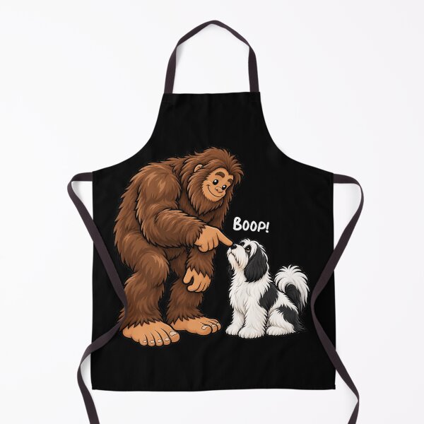Item preview, Bigfoot and Tibetan Terrier Boop Fun Design Sasquatch designed and sold by rafaeltto.