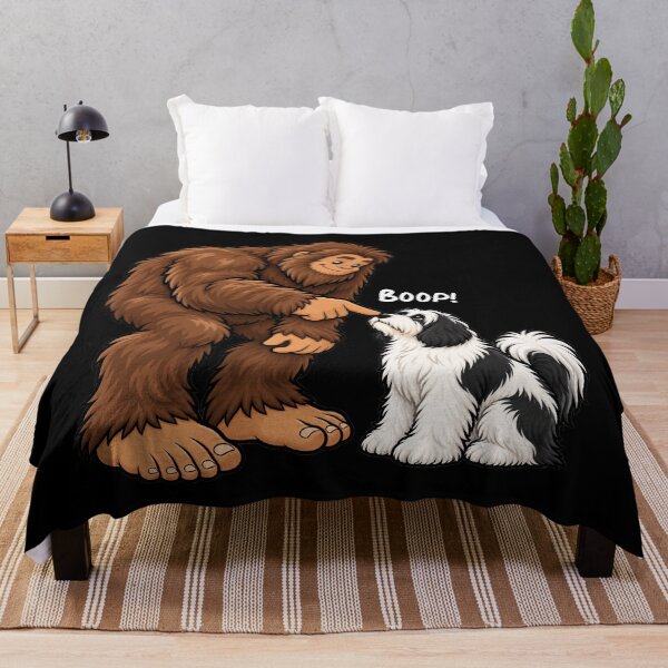 Item preview, Bigfoot and Tibetan Terrier Boop Fun Design Sasquatch designed and sold by rafaeltto.
