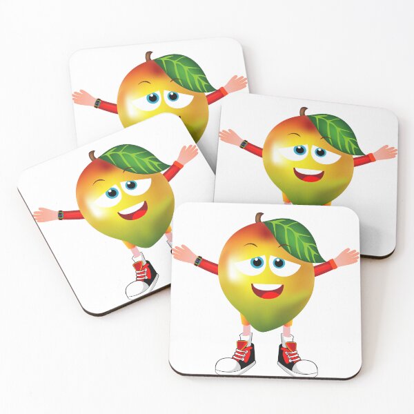 Item preview, Satisfied Mango Animated Character Boy Version designed and sold by ExpressiveToon.