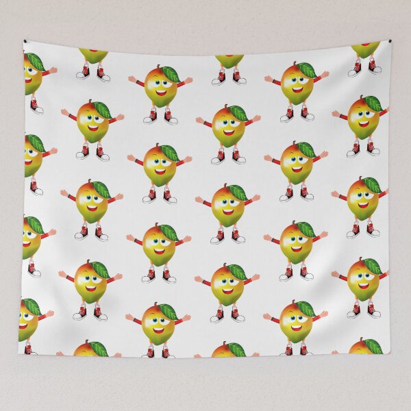Item preview, Satisfied Mango Animated Character Boy Version designed and sold by ExpressiveToon.