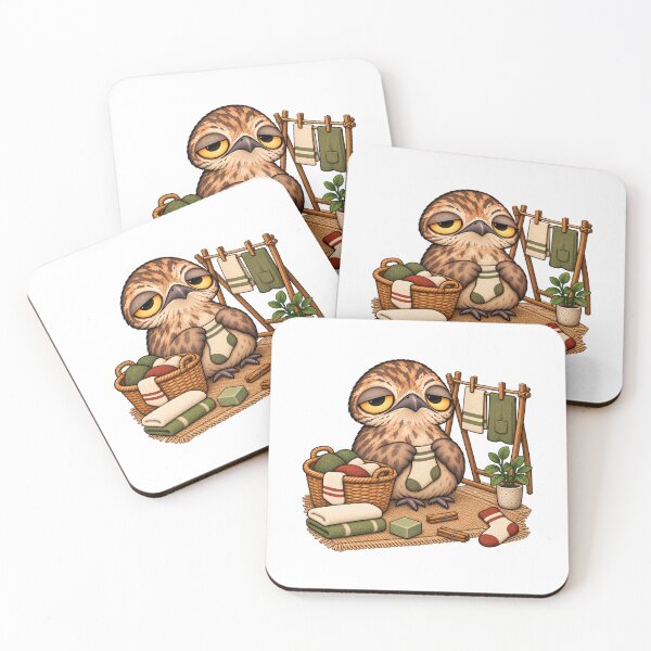 Item preview, Sleepy Potoo Bird Laundry Day | Cute Cozy Laundry Lover Gift designed and sold by MrDev.