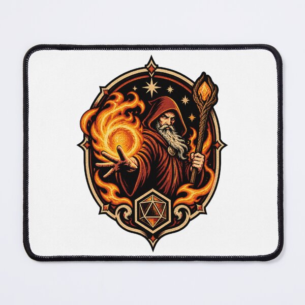 Item preview, Fireball Spellcaster Wizard Sorcerer Magic RPG Gaming Gift designed and sold by Dahlak-Clothing.