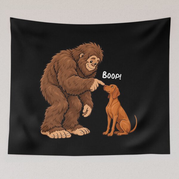 Item preview, Bigfoot and Vizsla Boop Fun Design Sasquatch designed and sold by rafaeltto.