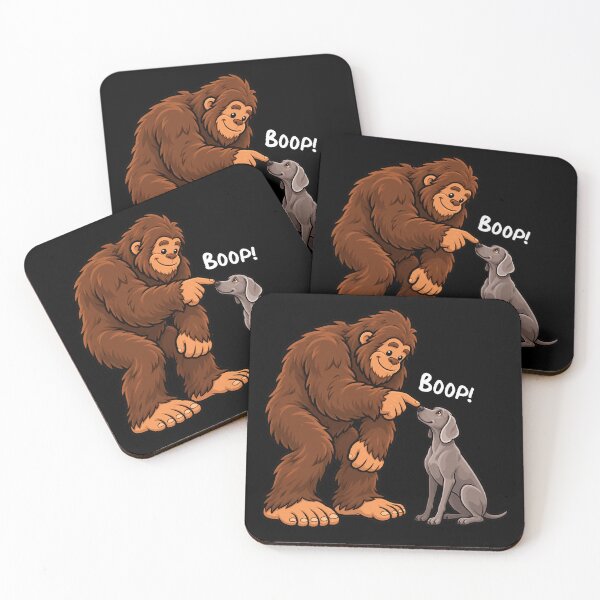 Item preview, Bigfoot and Weimaraner Boop Fun Design Sasquatch designed and sold by rafaeltto.