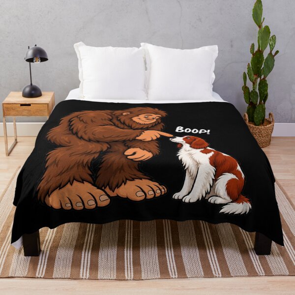 Item preview, Bigfoot and Welsh Springer Spaniel Boop Fun Design Sasquatch designed and sold by rafaeltto.