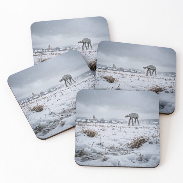 Item preview, AT-AT Crossing Snowy Field Near Village designed and sold by Late Theory.