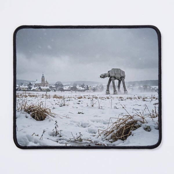 Item preview, AT-AT Crossing Snowy Field Near Village designed and sold by Late Theory.
